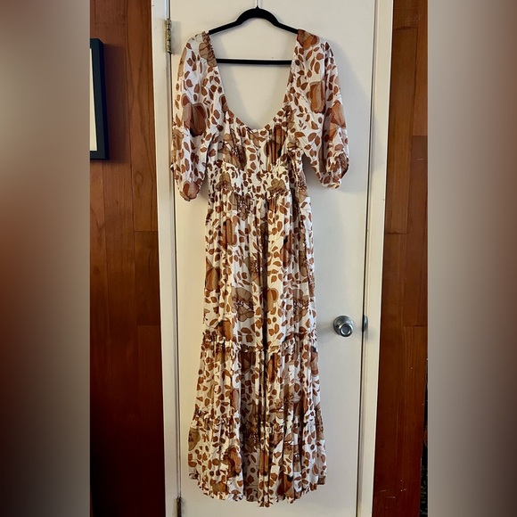 Anthropologie Tiered Floral Maxi Dress - Picture 7 of 7